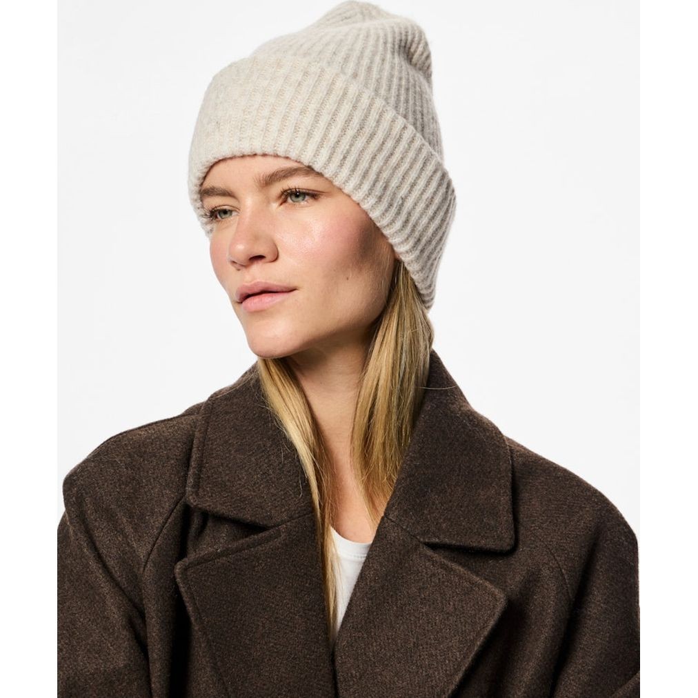 PIECES Skrybėlė moterims, Balta, Moella hood 2