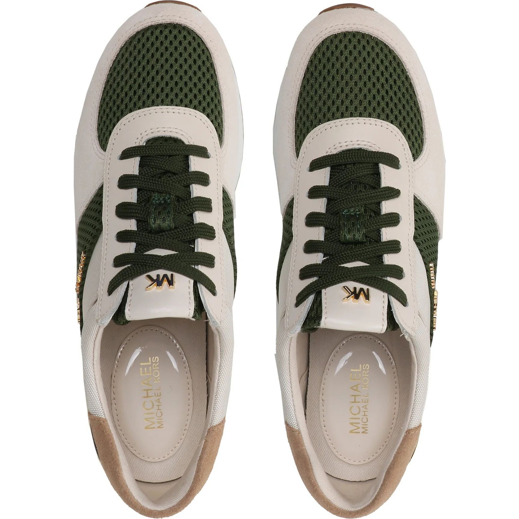 MICHAEL KORS Sportiniai bateliai moterims, Žalia, Allie trainer 4