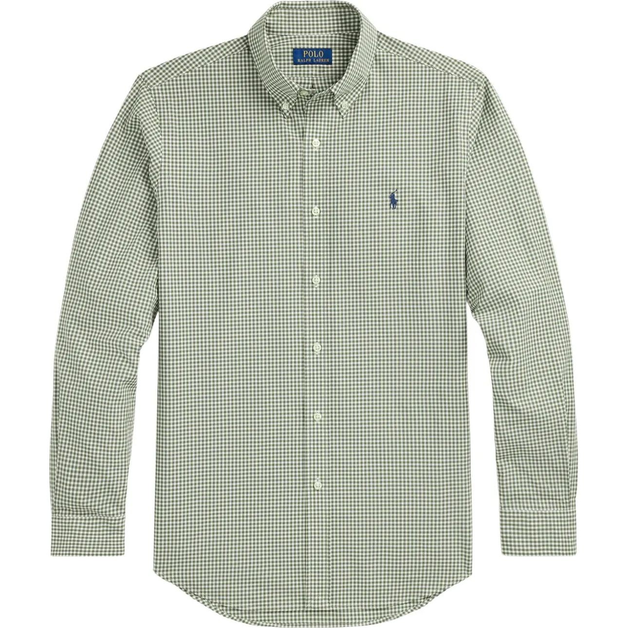 POLO RALPH LAUREN Marškiniai ilgomis rankovėmis vyrams, Balta, Long sleeve-sport shirt