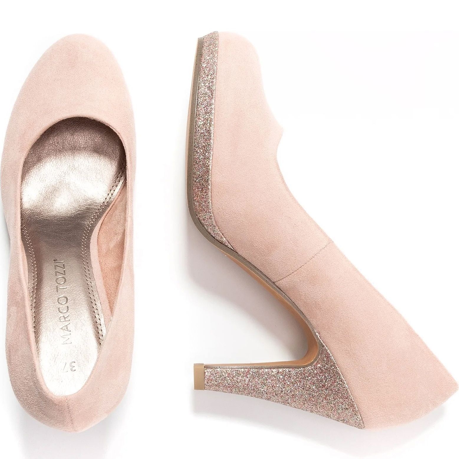 MARCO TOZZI Aukštakulniai moterims, Smėlio, PUMPS, MARCO TOZZI 4