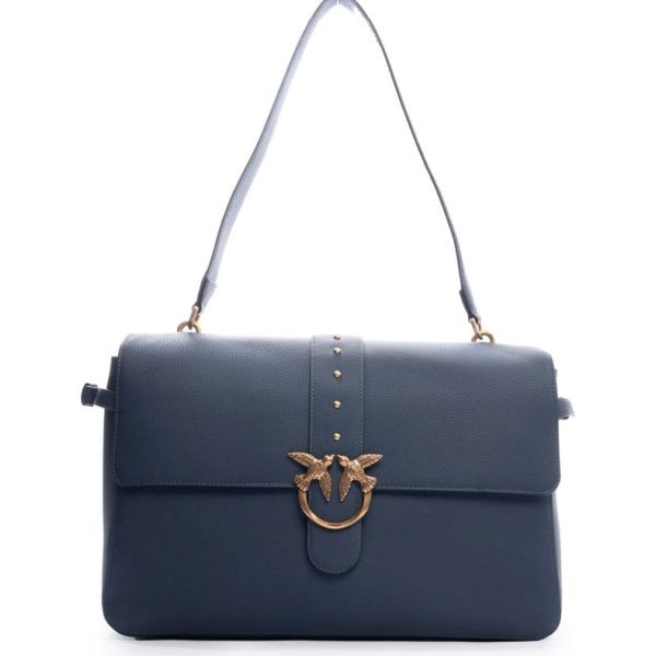 PINKO Rankinė per petį moterims, Mėlyna, Love one extra shoulder bag 1