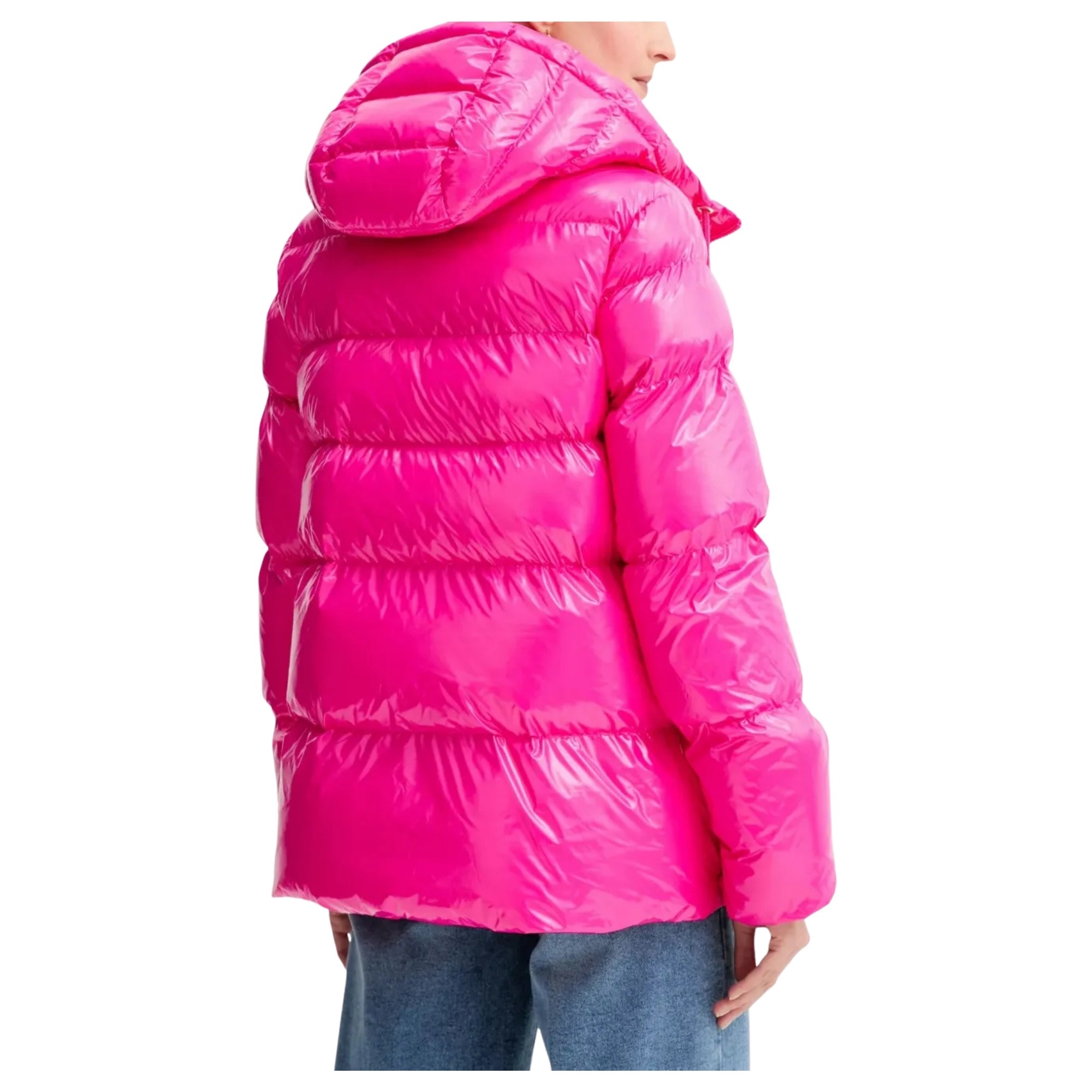 PINKO Pūkinė striukė moterims, Rožinė, Eleodoro caban 2