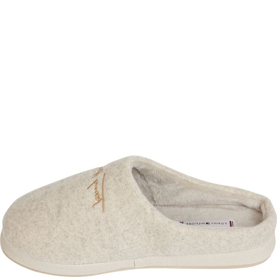 TOMMY HILFIGER Namų šlepetės moterims, Smėlio, HOME SLIPPER FELT 2