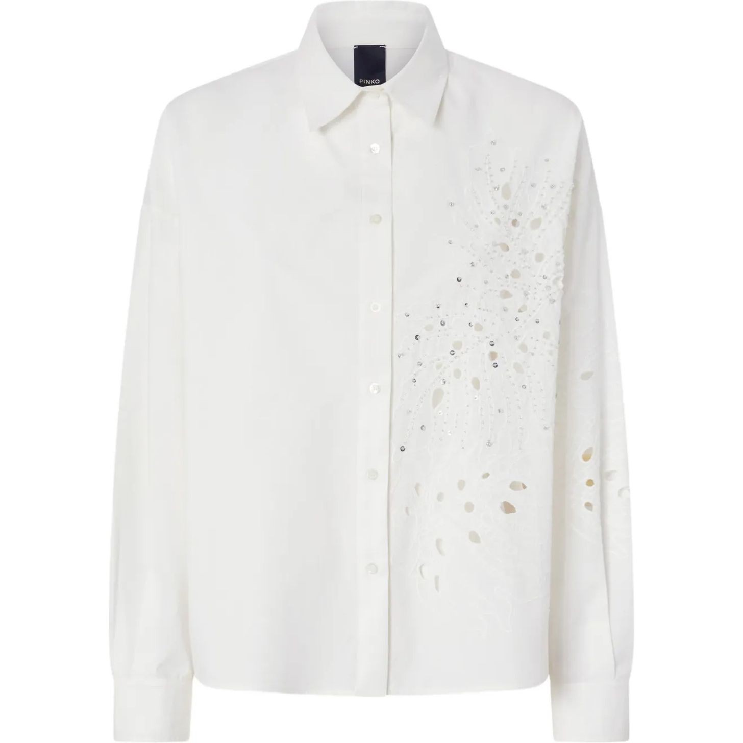 PINKO Marškiniai ilgomis rankovėmis moterims, Balta, Centoundici shirt 1