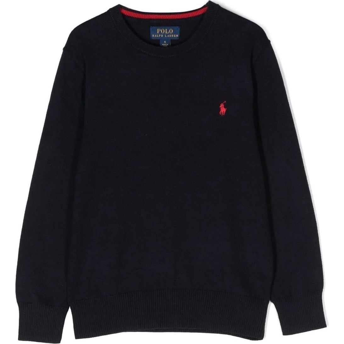 RALPH LAUREN KIDS Sportinis nertinis berniukams, Mėlyna, Crewneck sweater (2-7) 1