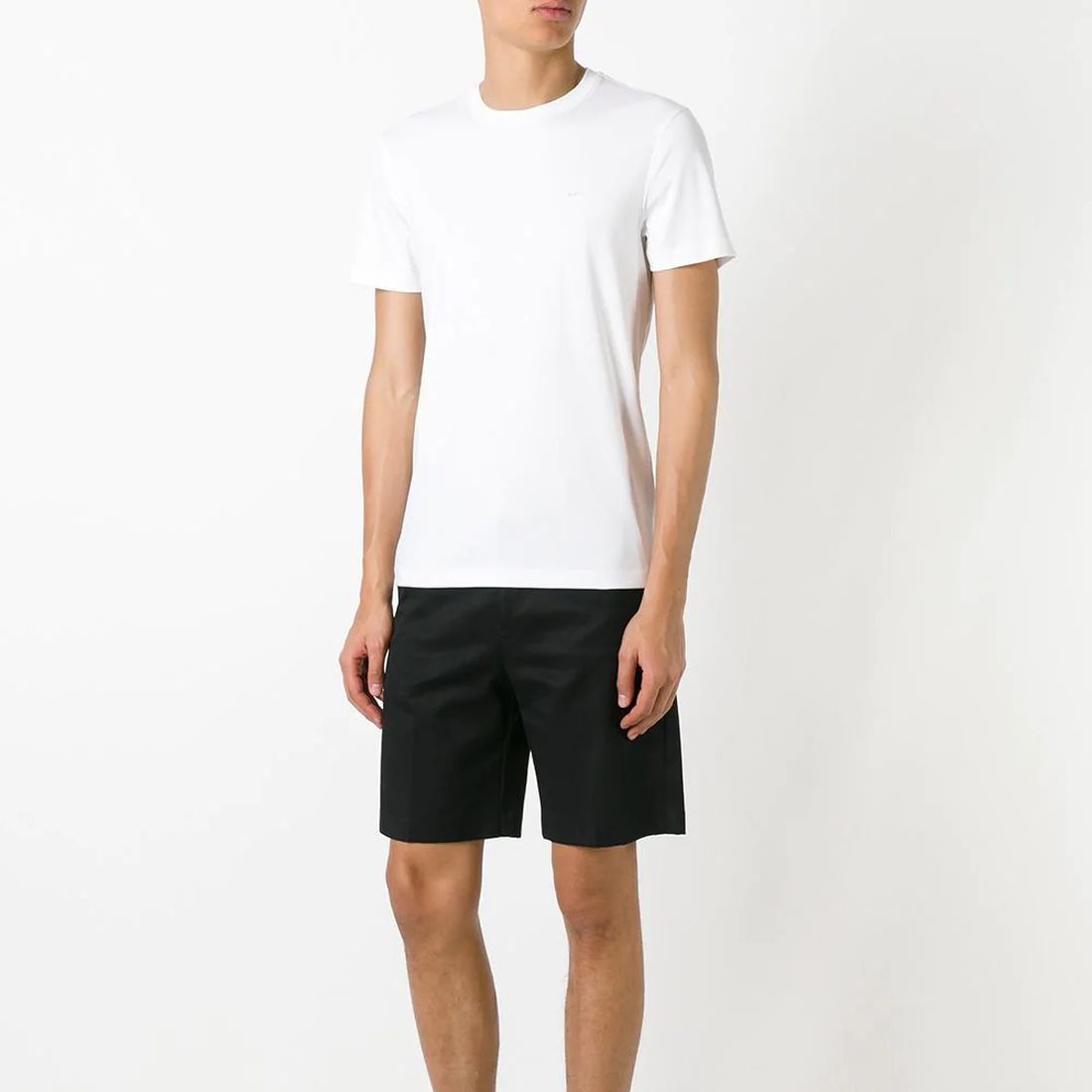 MICHAEL KORS Marškinėliai trump. rankovėmis vyrams, Balta, Sleek MK crew 2