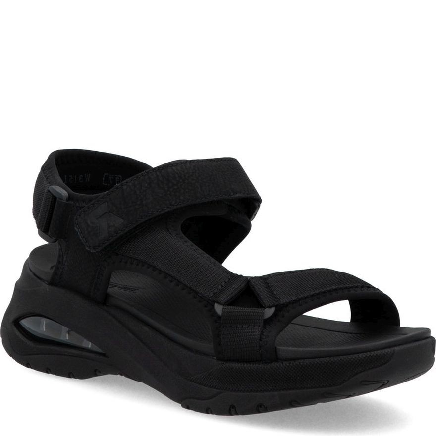 RIEKER Basutės moterims, Juoda, Sandals 1