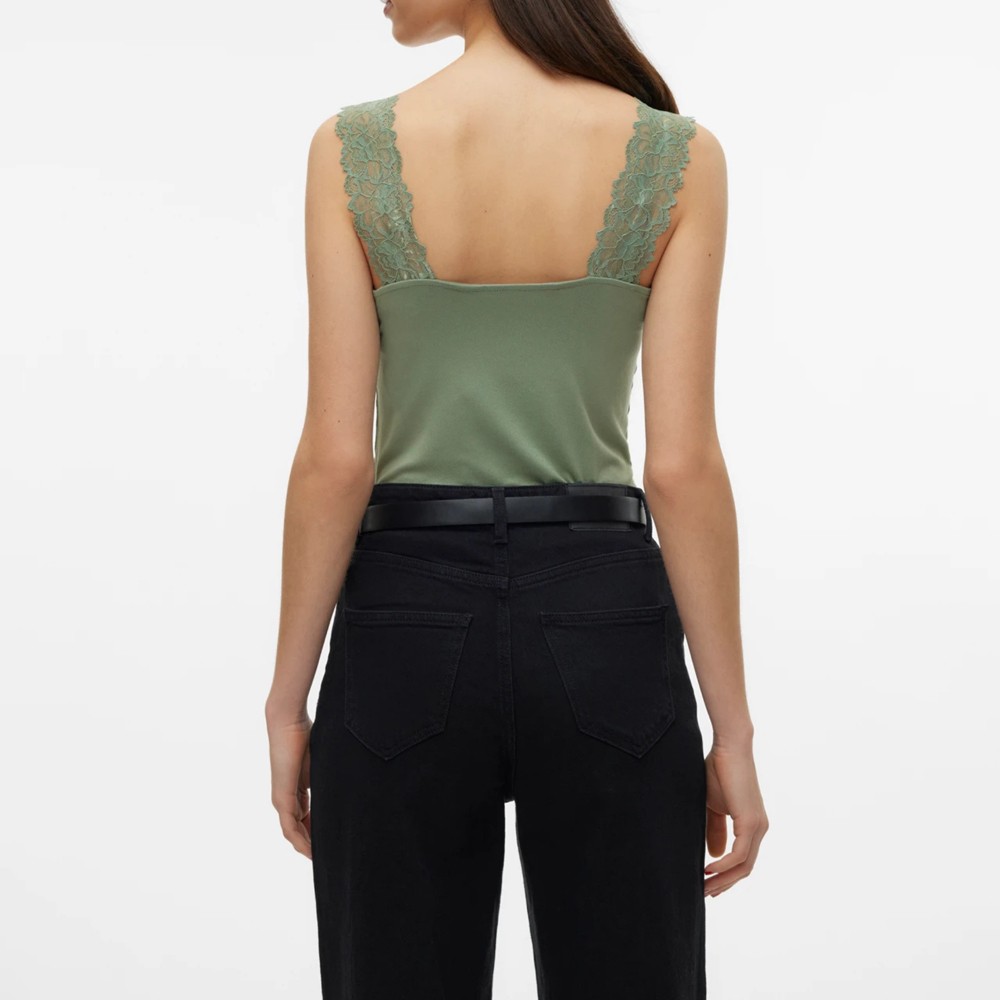 VERO MODA Marškiniai be rankovių moterims, Žalia, Rosa top 3