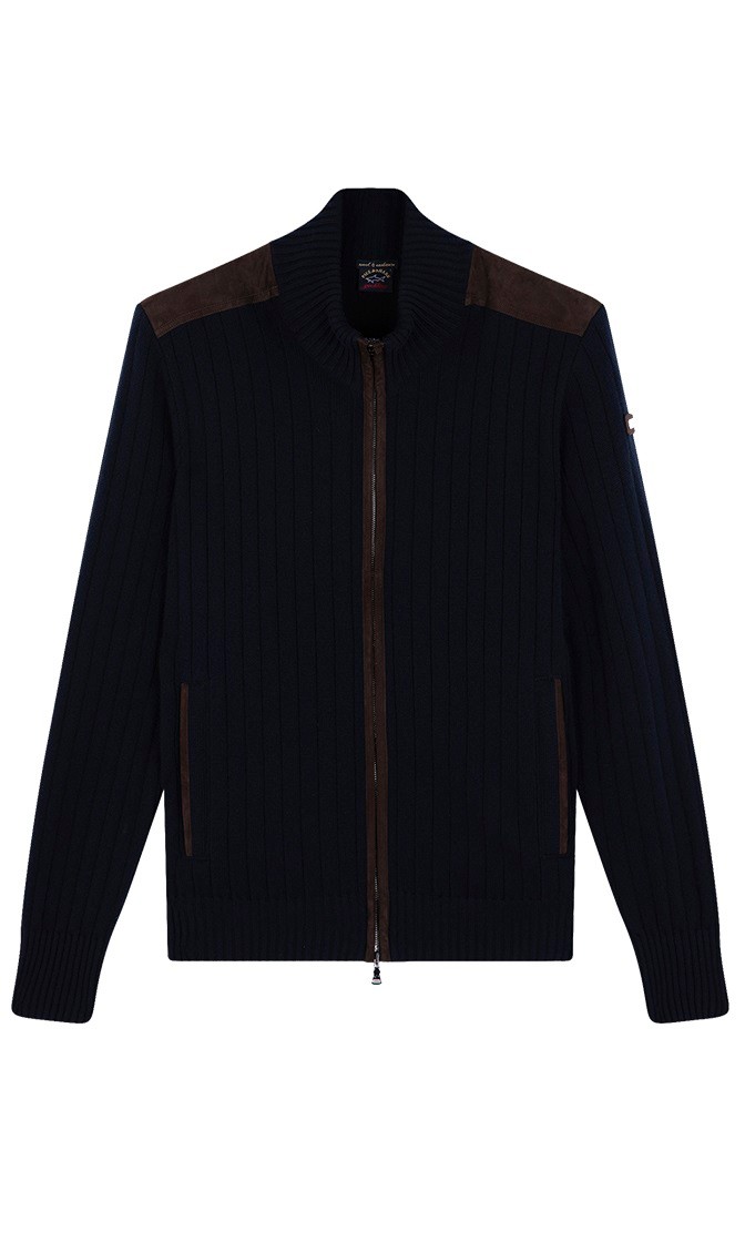 PAUL&SHARK Megztinis vyrams, Mėlyna, men's zipped pullover