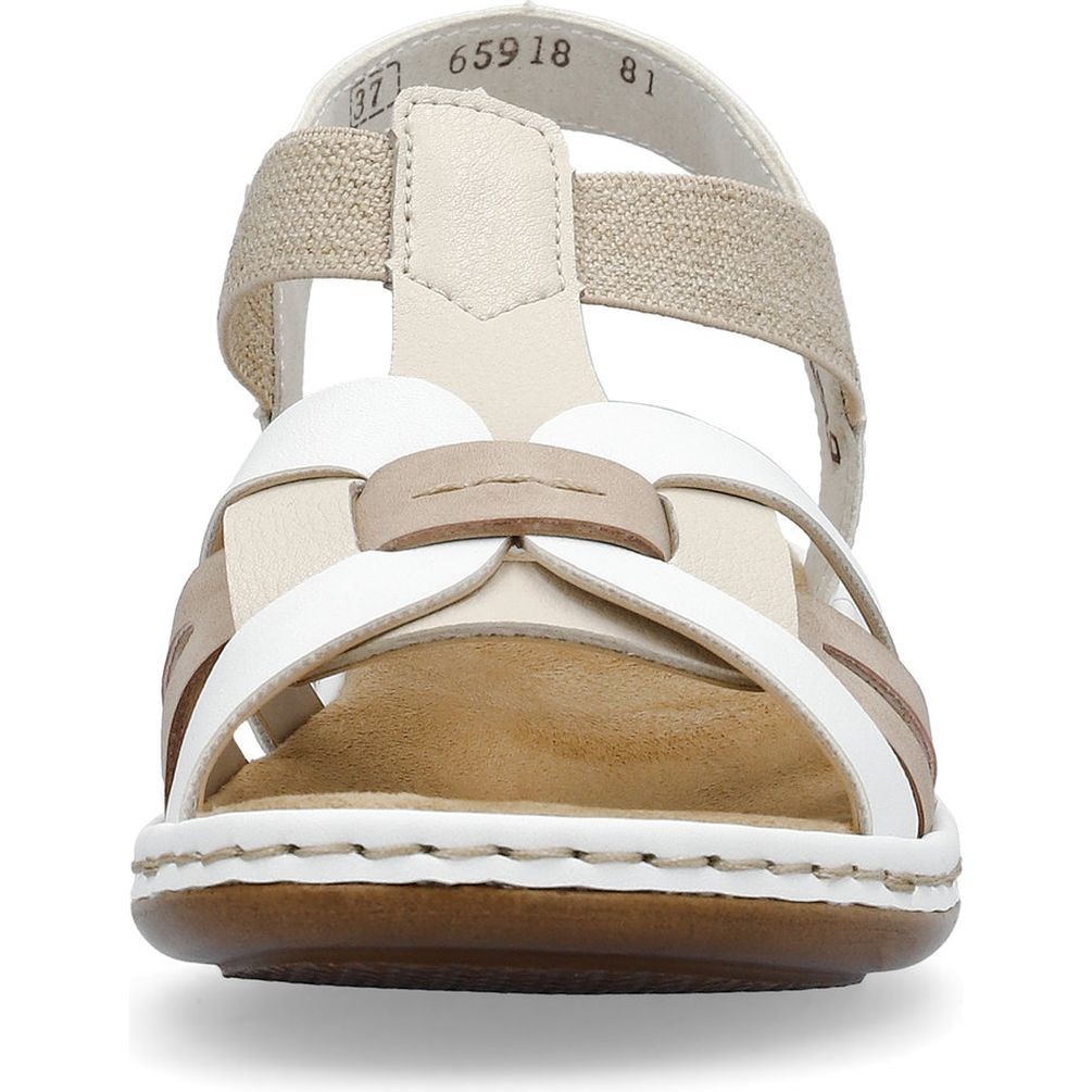 RIEKER Basutės moterims, Balta, Sandals 6