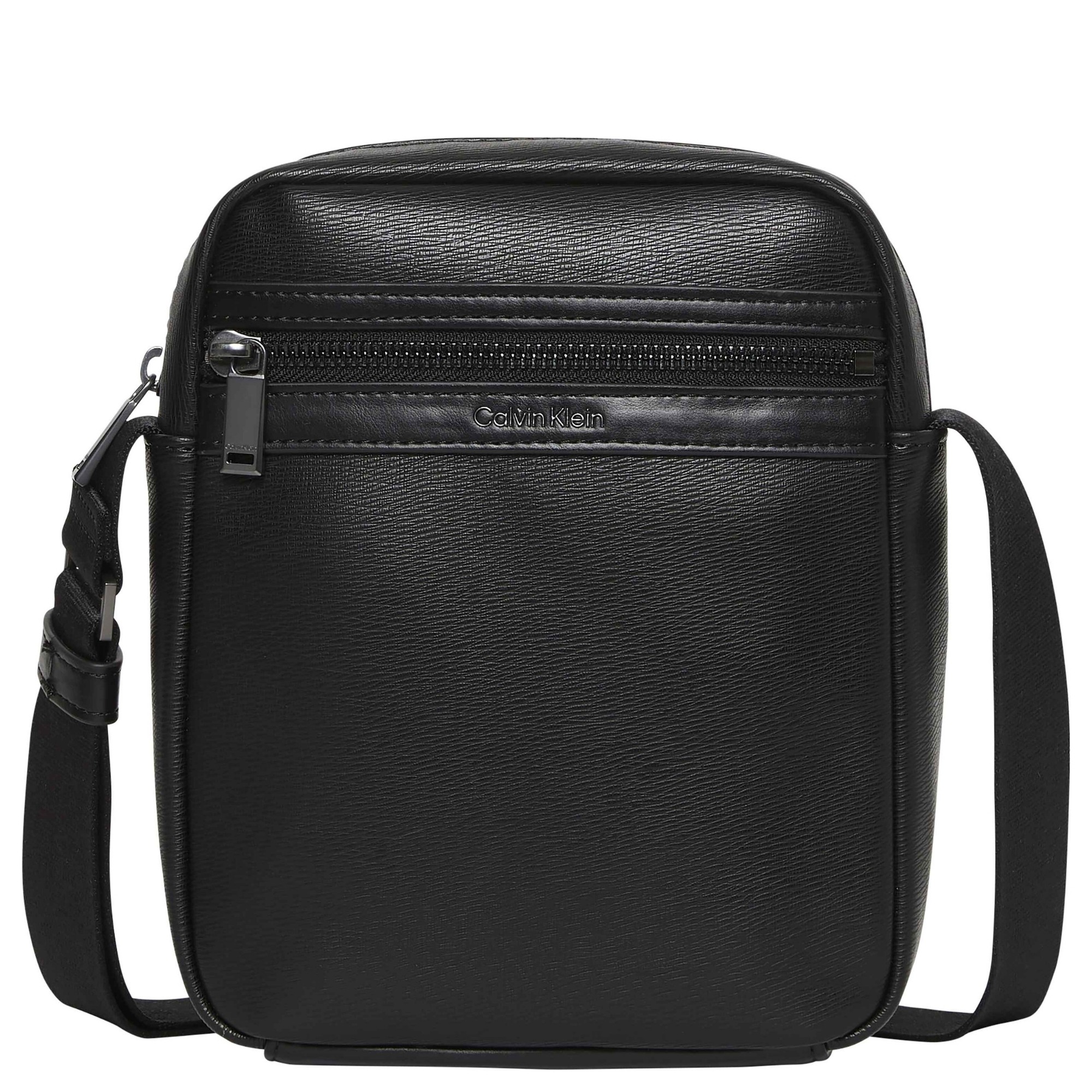 CALVIN KLEIN Rankinė per petį vyrams, Juoda, zip reporter 1