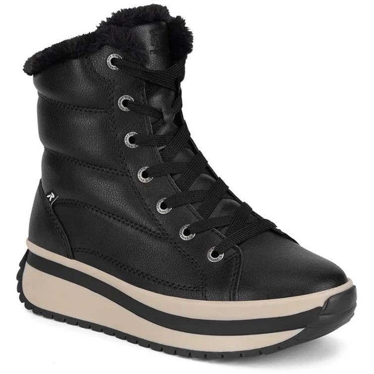 RIEKER EVOLUTION Aulinukai moterims, Juoda, Ladies mid height boots 1