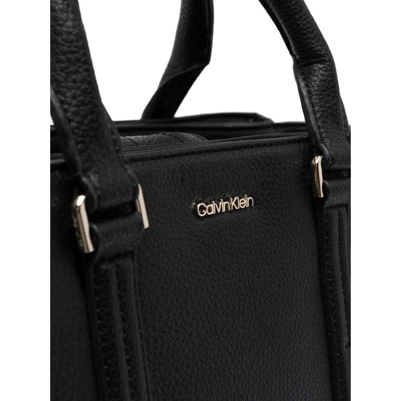 CALVIN KLEIN Rankinė per petį moterims, Juoda, ELEVATED TOTE MD 3