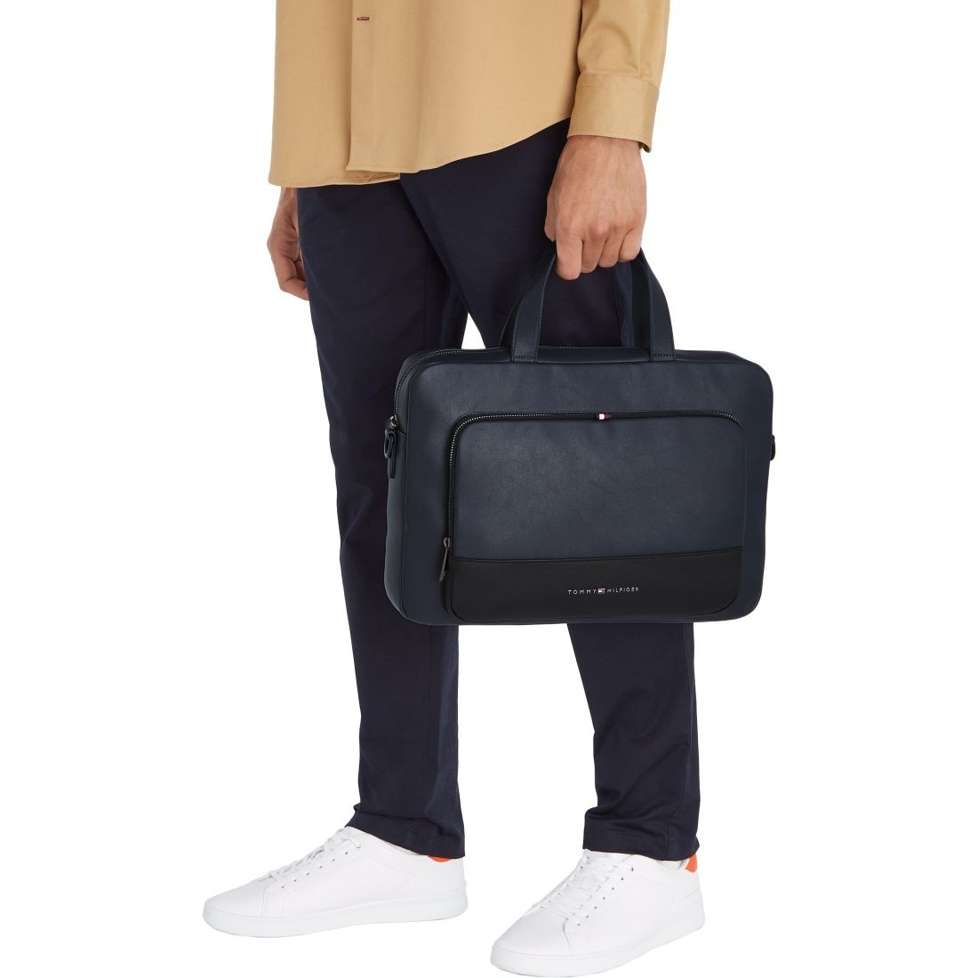 TOMMY HILFIGER Dėklas kompiuteriui vyrams, Mėlyna, Essential slim computer bag 3