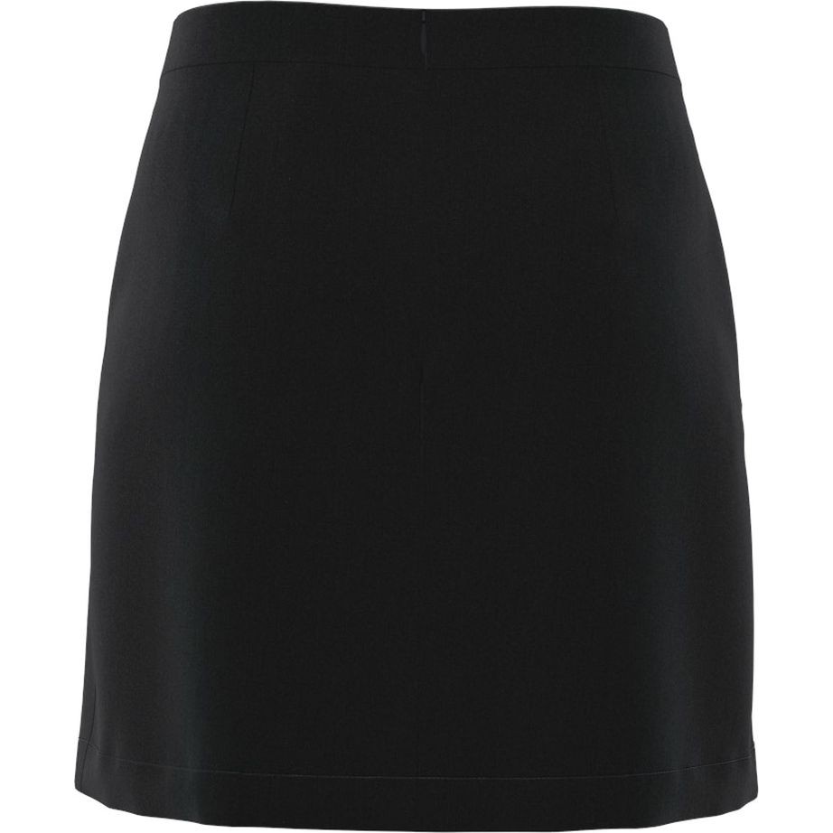 PIECES Mini sijonas moterims, Juoda, Bozzy slit skirt 7