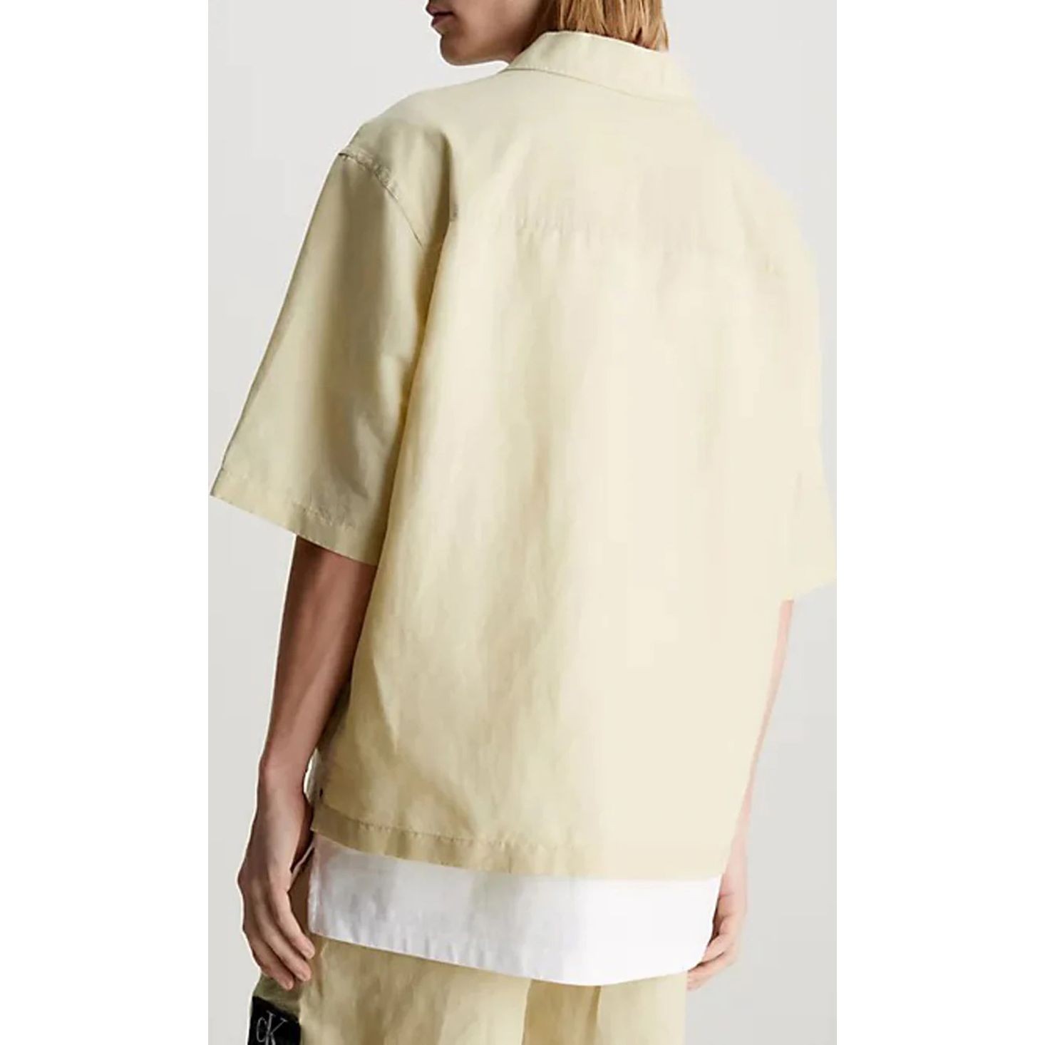 CALVIN KLEIN JEANS Marškiniai trump. rankovėmis vyrams, Žalia, S/s shirt 3