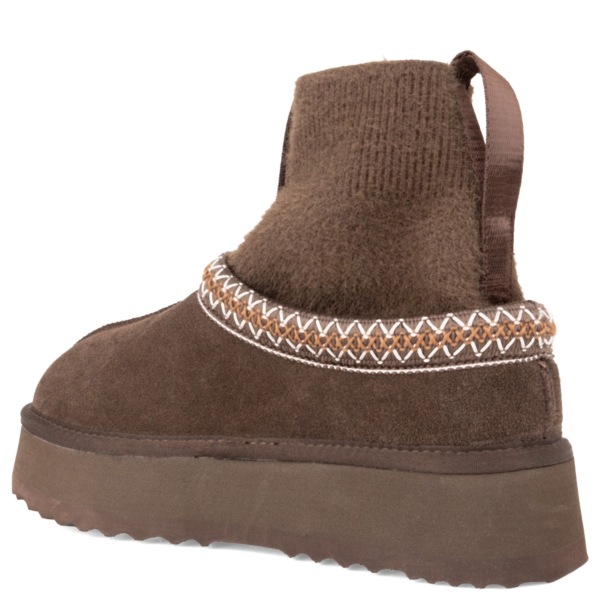 LA CONTE Pašiltinti aulinukai moterims, Ruda, warm boots, lac6013-25211brw 3
