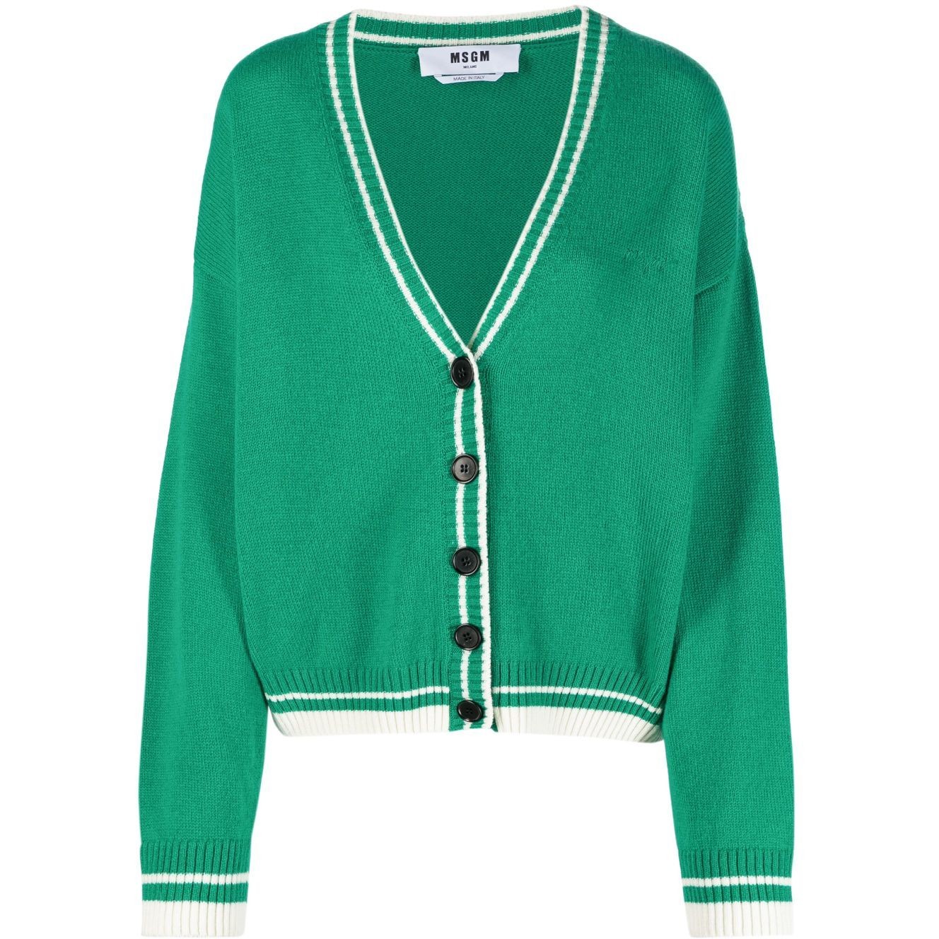 MSGM Kardiganas moterims, Žalia, Cardigan