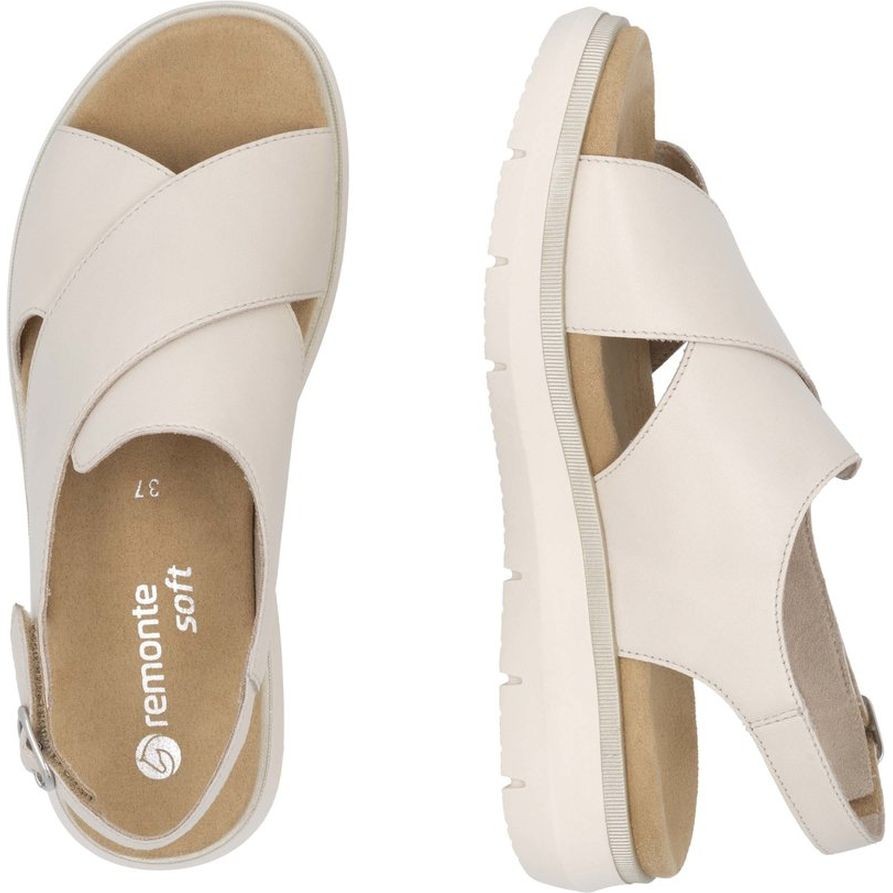 REMONTE Basutės moterims, Smėlio, Sandals 9