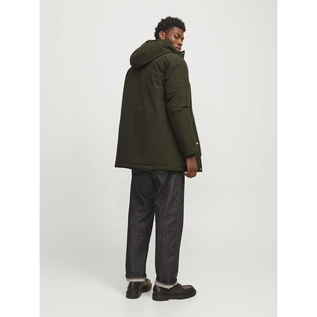 JACK & JONES Lietpaltis vyrams, Chaki, Trek parka 5