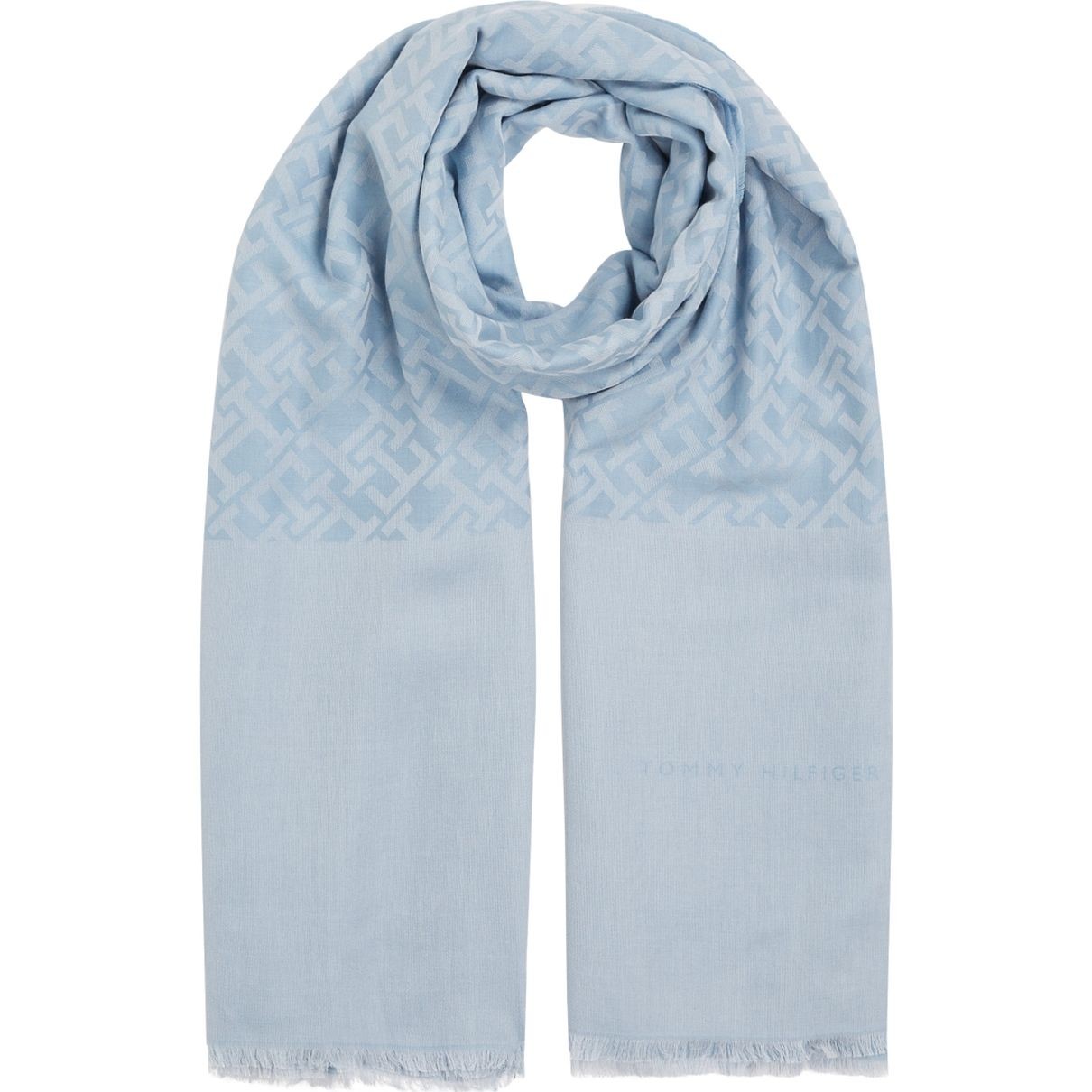 TOMMY HILFIGER Šalikas moterims, Mėlyna, Contemporary scarf mono 2