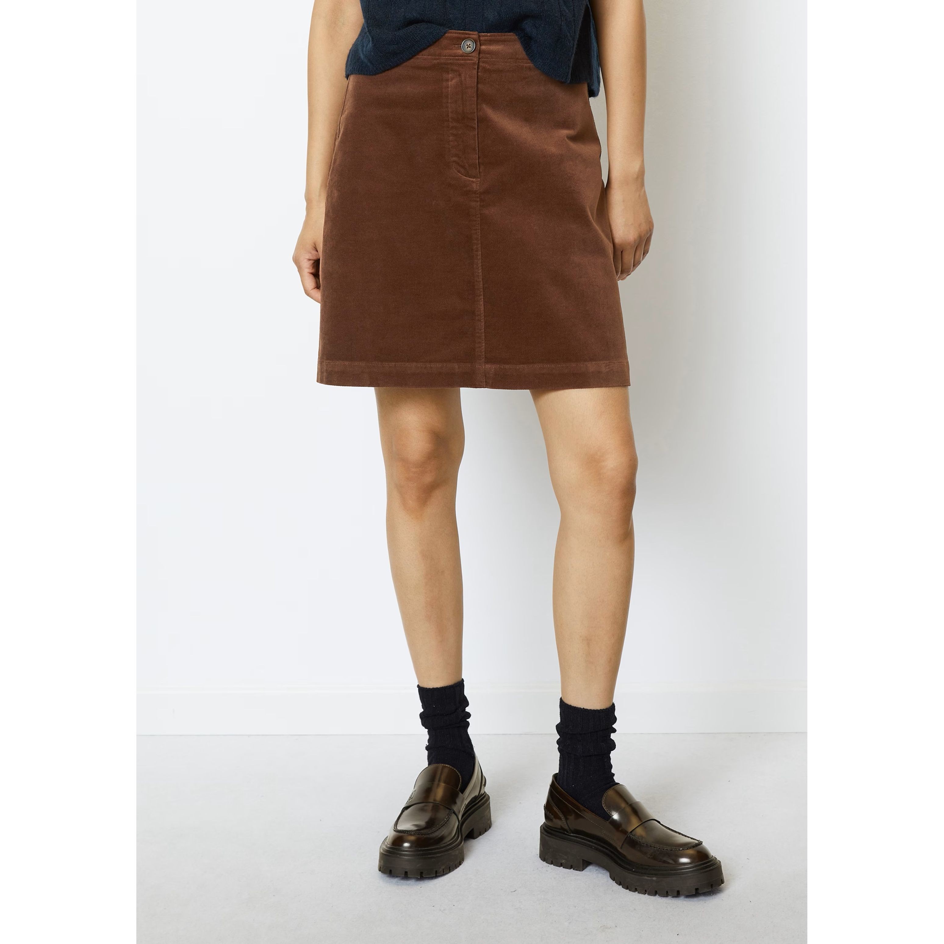 MARC O'POLO Mini sijonas moterims, Ruda 2