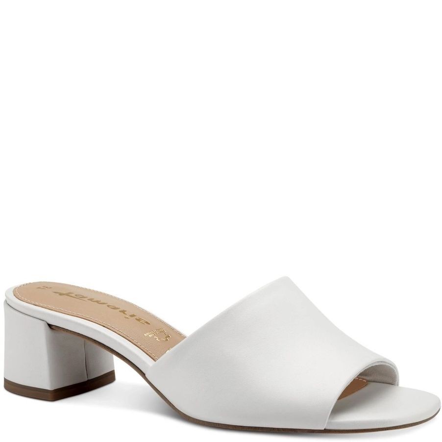 TAMARIS Klumpės moterims, Balta, MULES 2