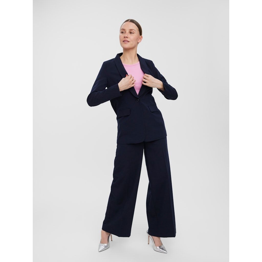 VERO MODA Švarkas moterims, Mėlyna, VMRITA LS BLAZER TLR 3
