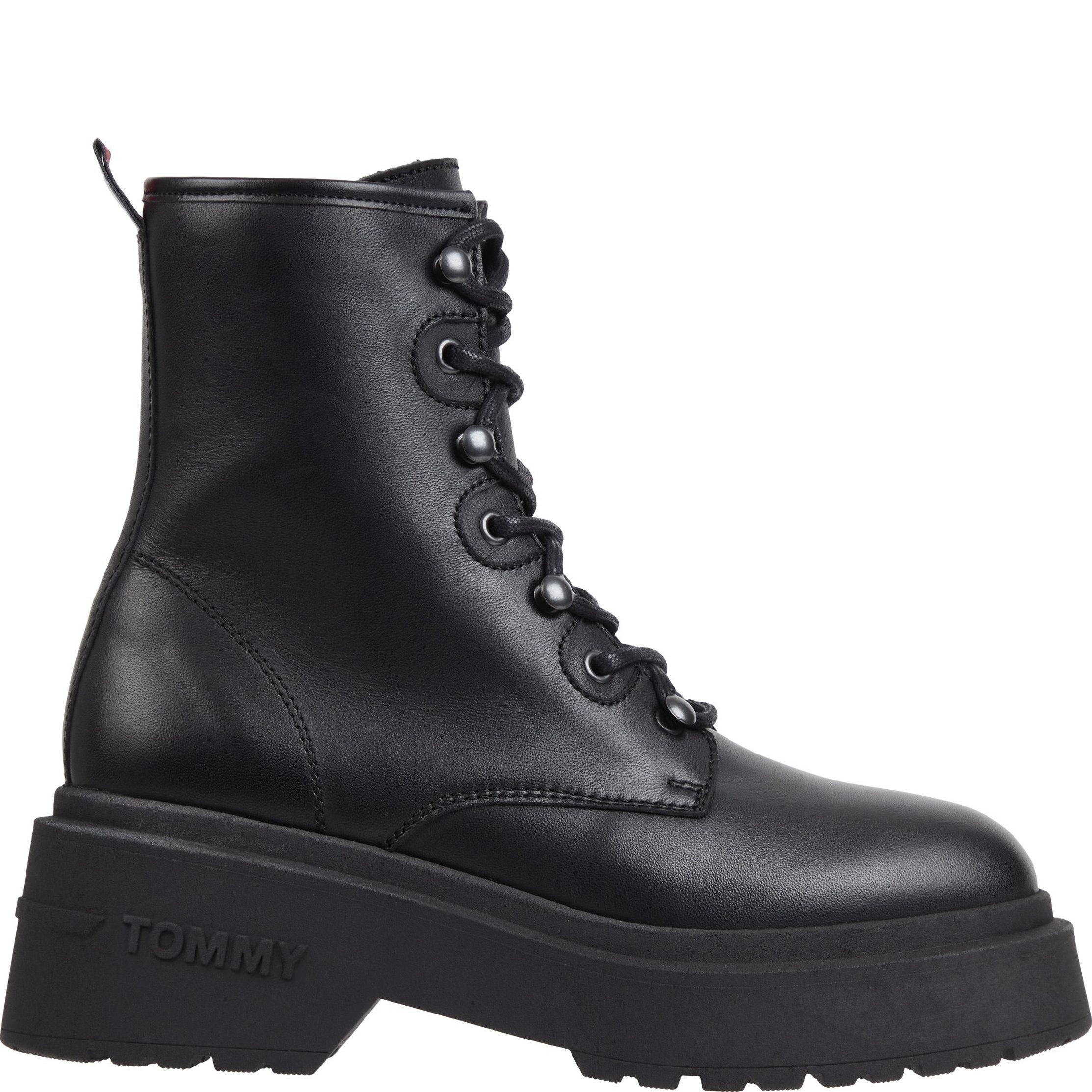 TOMMY JEANS Aulinukai moterims, Juoda, Lace up boot chunky 2