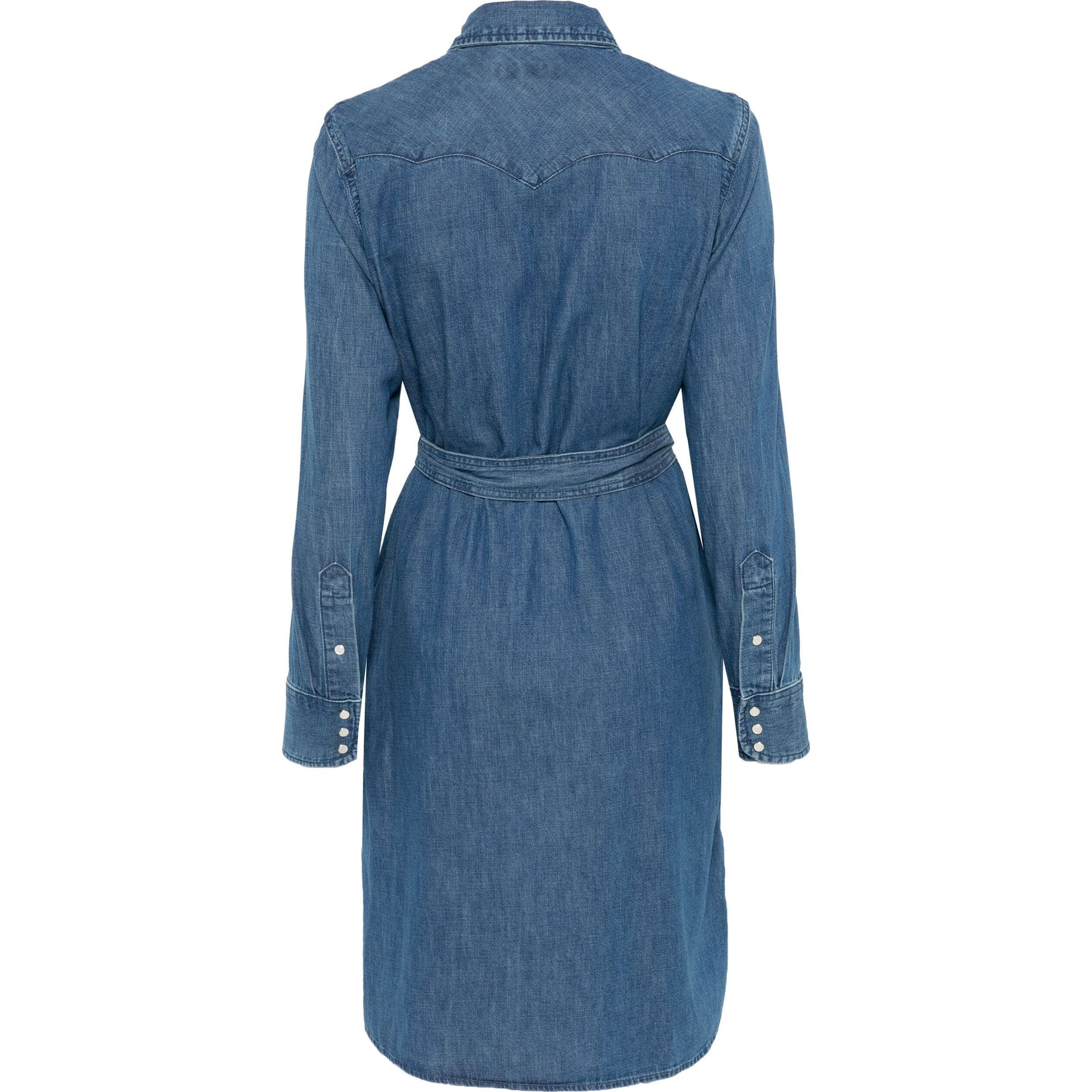 LAUREN RALPH LAUREN Midi suknelė moterims, Mėlyna, Long sleeve day dress 2