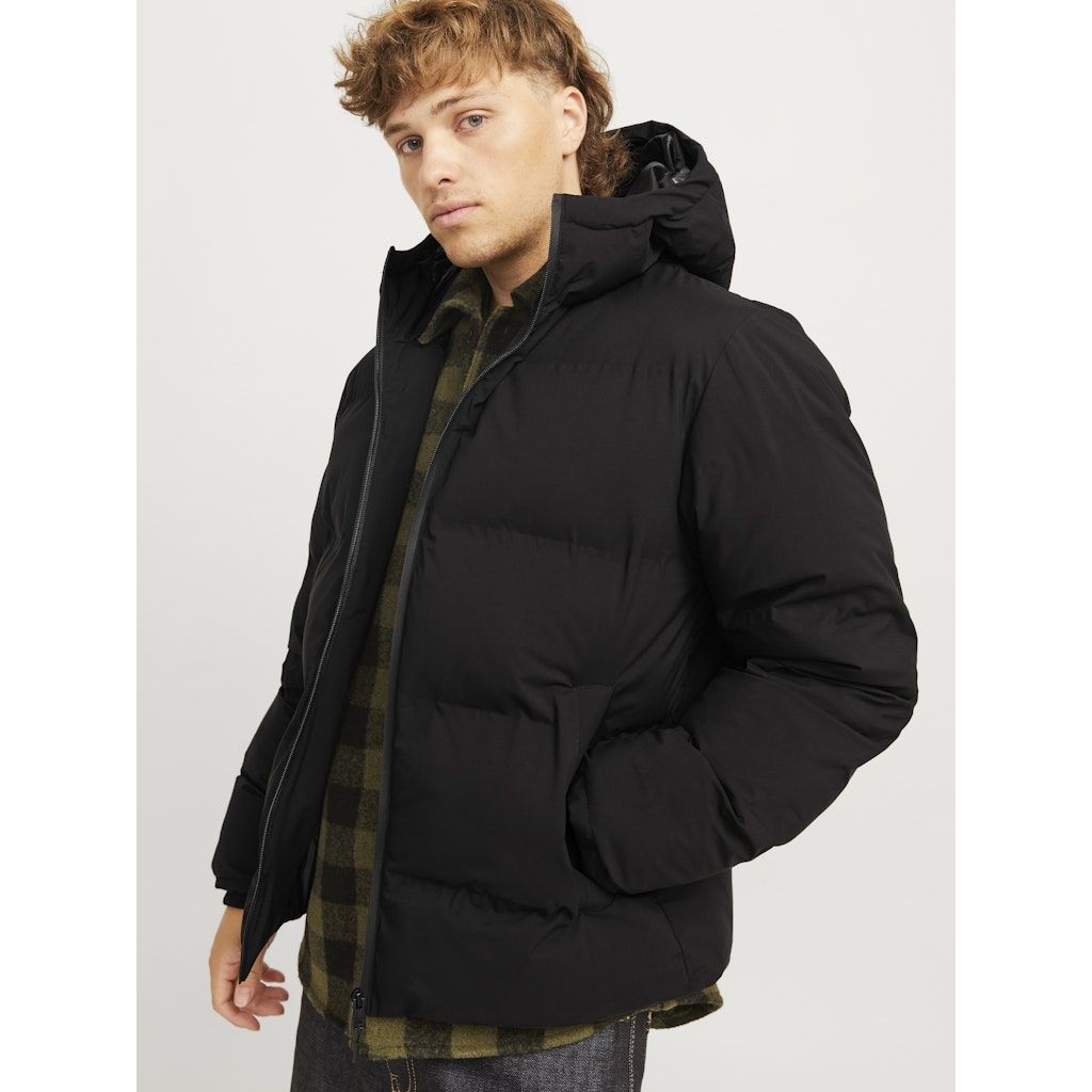 JACK & JONES Pūkinė striukė vyrams, Juoda, Payne puffer jacket 7