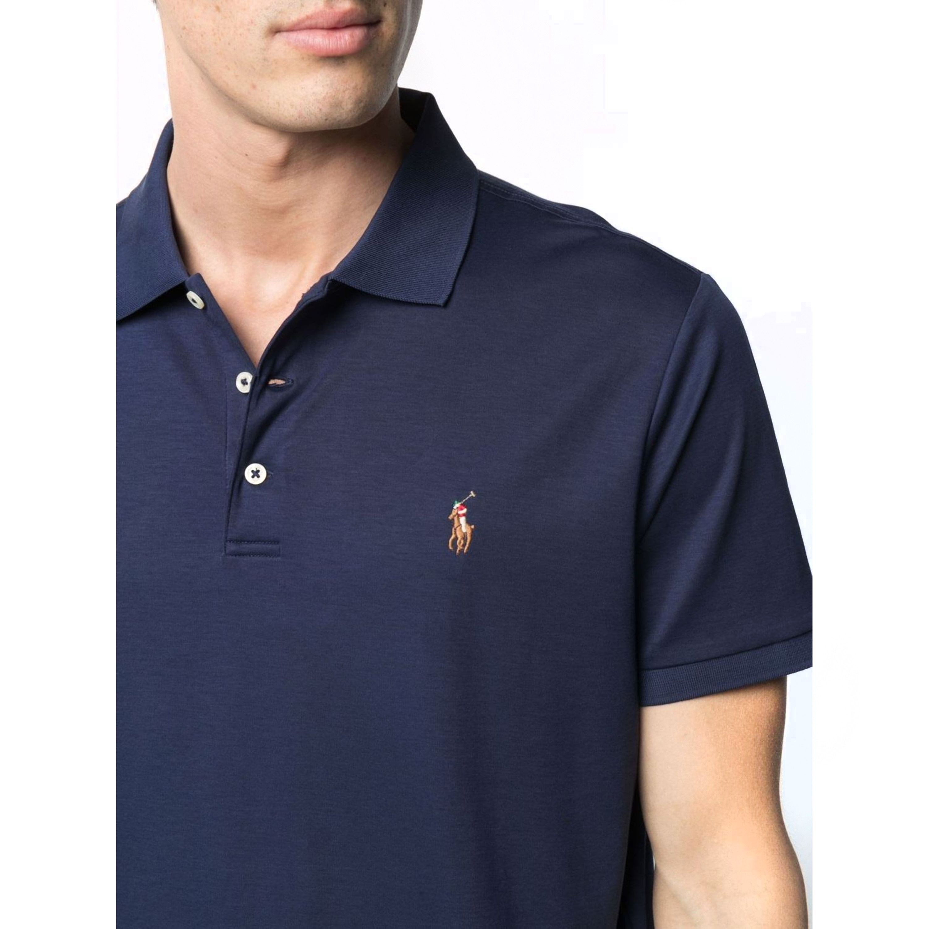 POLO RALPH LAUREN Polo marškiniai trumpos rank. vyrams, Mėlyna, Short sleeve knit 4