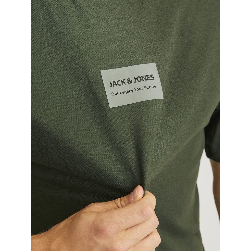 JACK & JONES Marškinėliai vyrams, Chaki, Hak kai tee 5