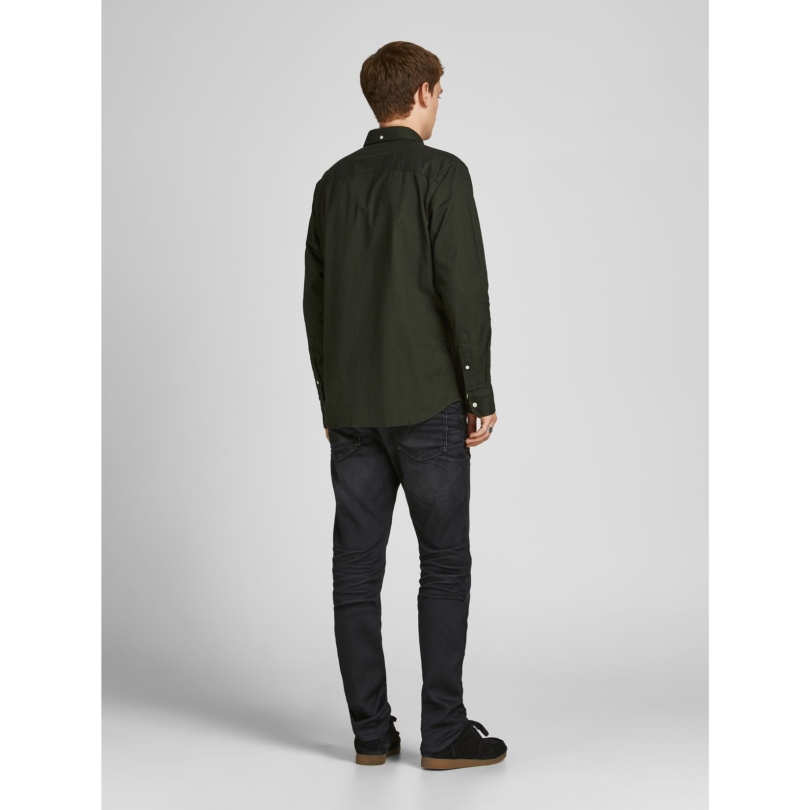 JACK & JONES Marškiniai ilgomis rankovėmis vyrams, Žalia, Marškiniai 3