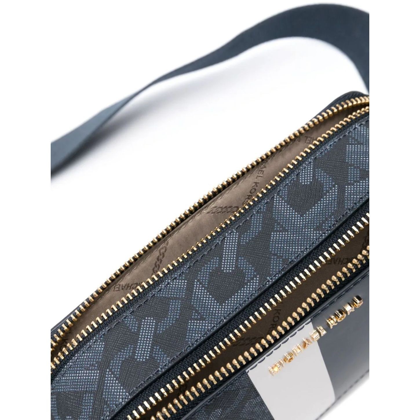 MICHAEL KORS Rankinė per petį moterims, Mėlyna, Sm dbl zp camra chn xbody 4