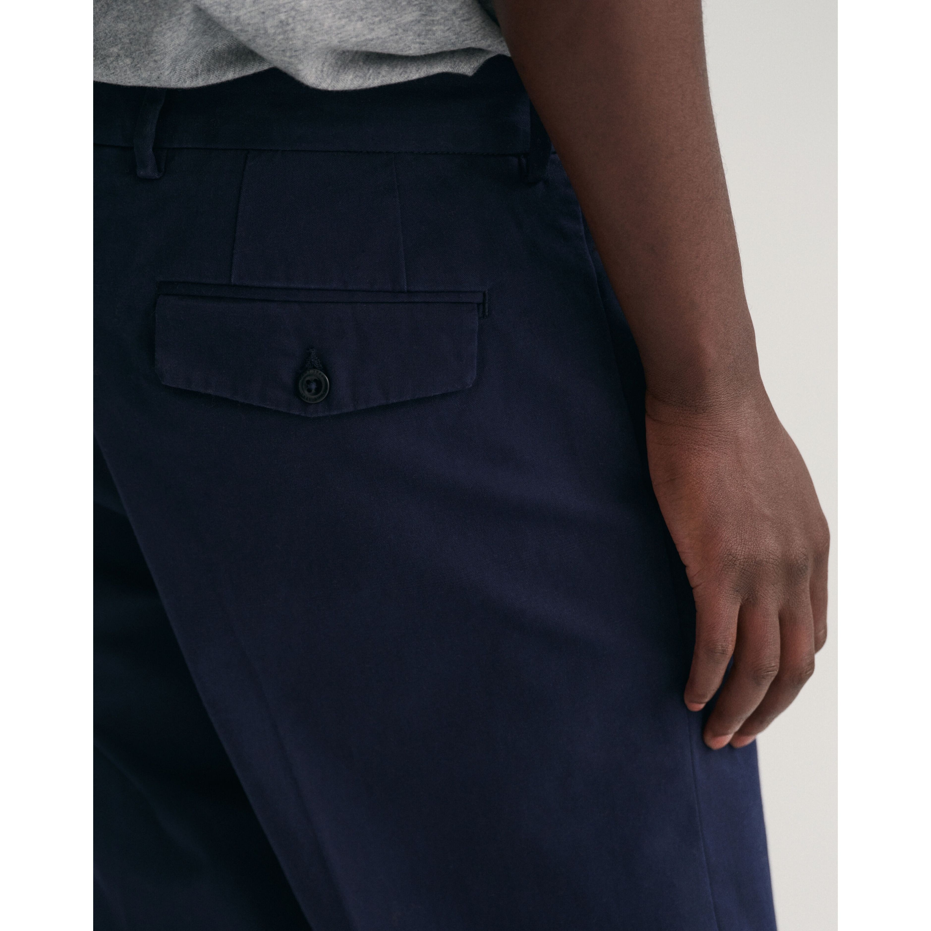 GANT Kelnės vyrams, Mėlyna, PEACHED COTTON SLACK 4