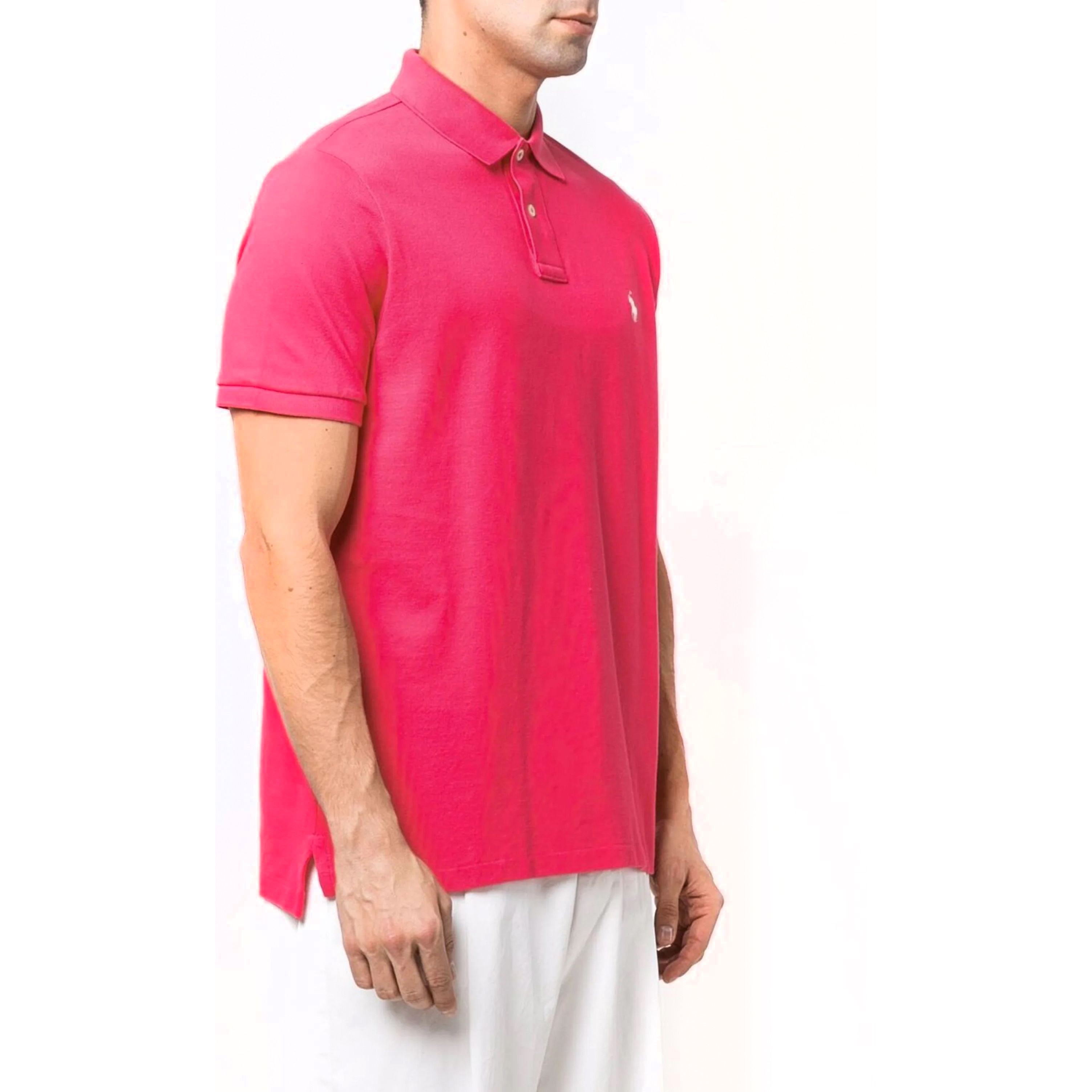 POLO RALPH LAUREN Polo marškiniai trumpos rank. vyrams, Rožinė, Polo shirt 2