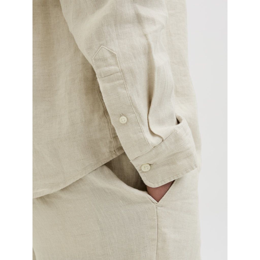 JACK & JONES Marškiniai ilgomis rankovėmis vyrams, Baige, Lawrence linen shirt 2