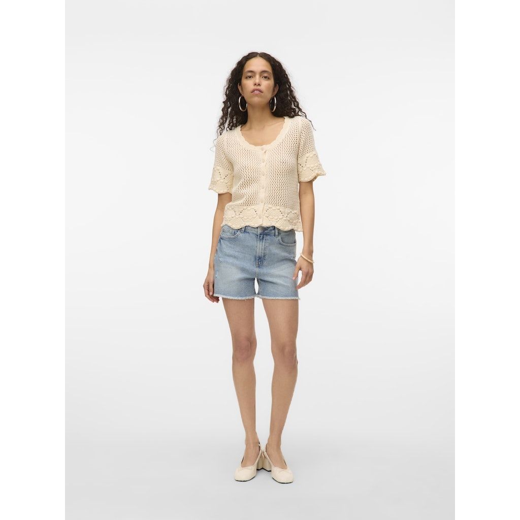 VERO MODA Šortai moterims, Mėlyna, Tita short destroy shorts 5