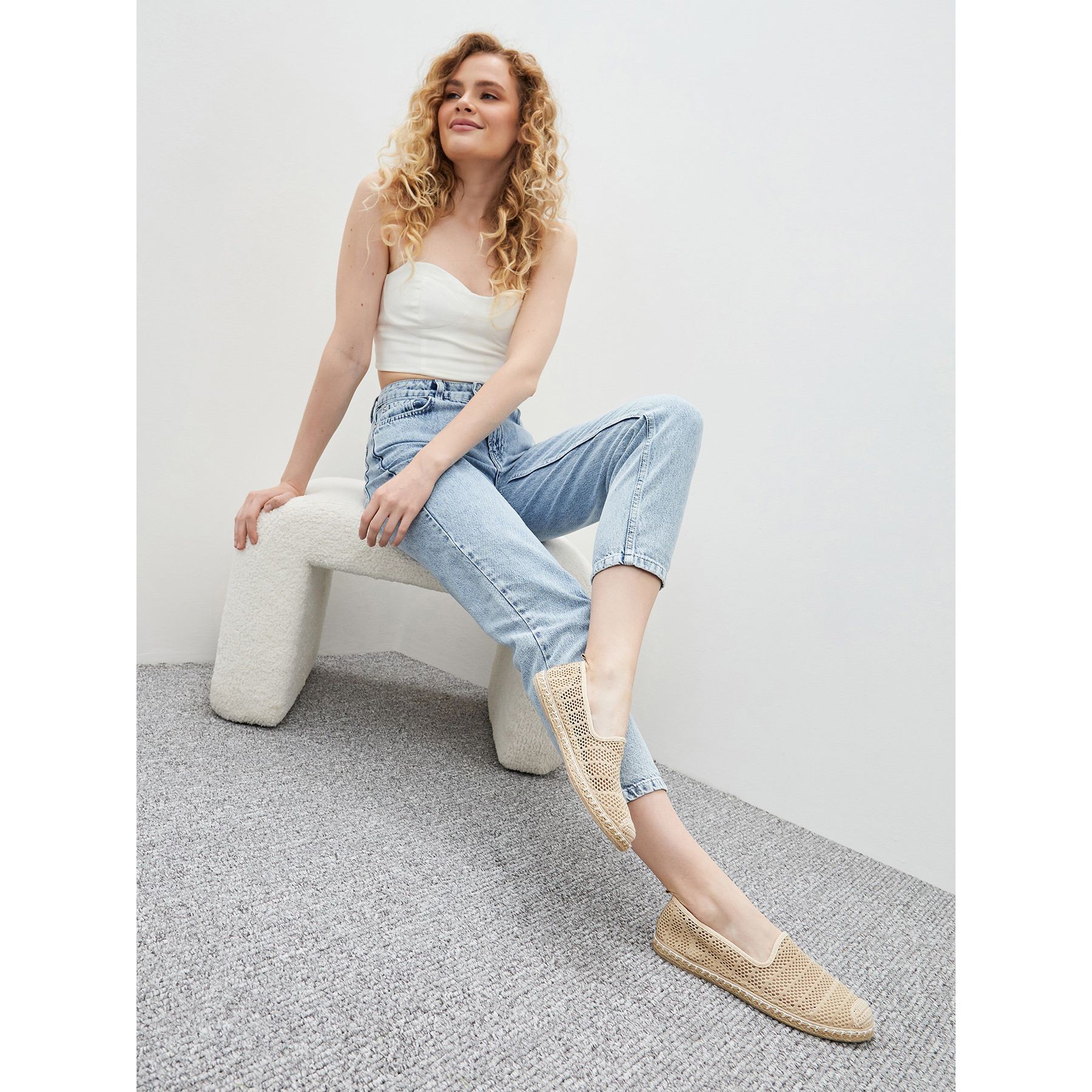 NEOMOOD Espadrilės moterims, Smėlio, Espadrilles 6