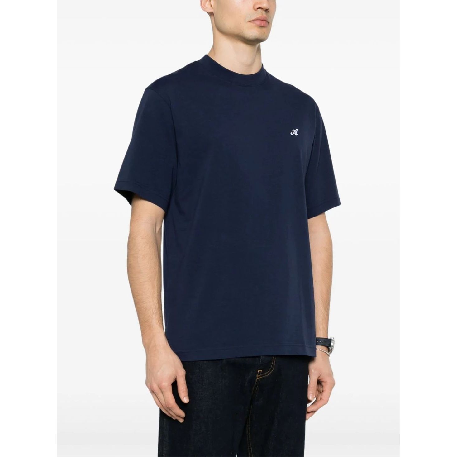 AXEL ARIGATO Marškinėliai trump. rankovėmis vyrams, Mėlyna, Signature t-shirt 2