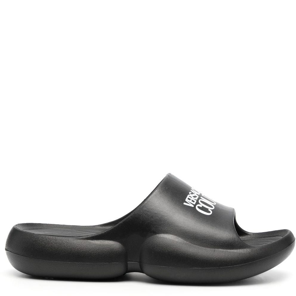 VERSACE JEANS CUTURE Šlepetės vyrams, Juoda, Fondo tago slippers 2