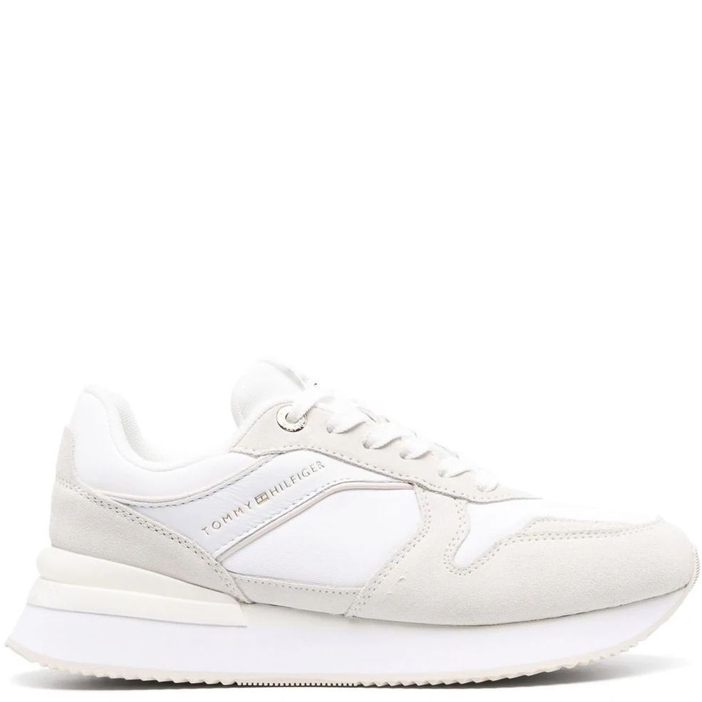 TOMMY HILFIGER Sportiniai bateliai moterims, Balta, Elevated runner sport shoe 1