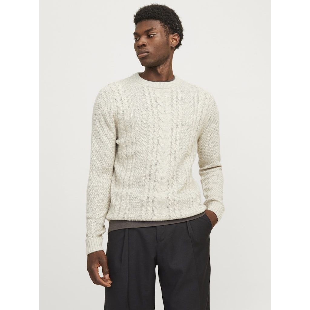 JACK & JONES Megztinis vyrams, Balta, Craig knit crew neck 2