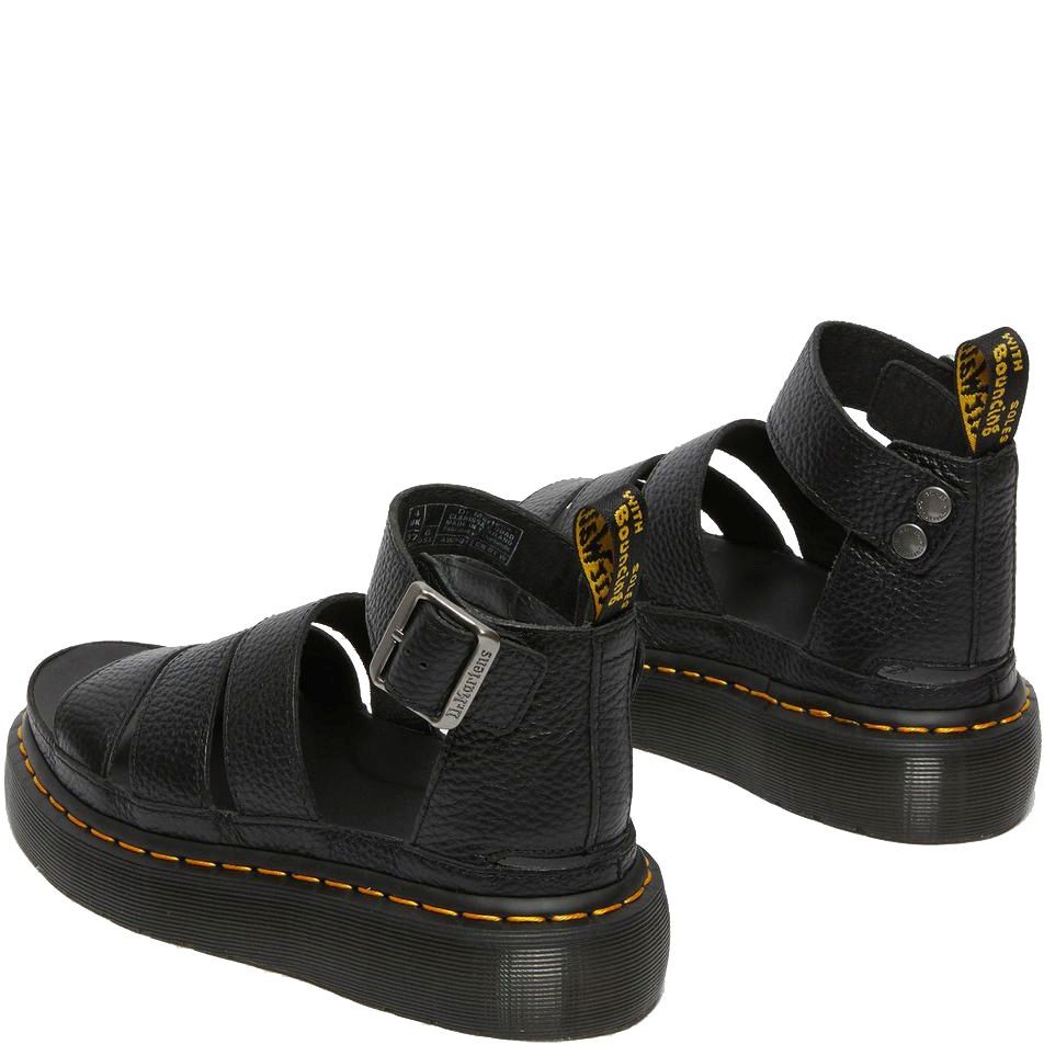 DR. MARTENS Basutės moterims, Juoda, Clarissa Ii milled sandals 4