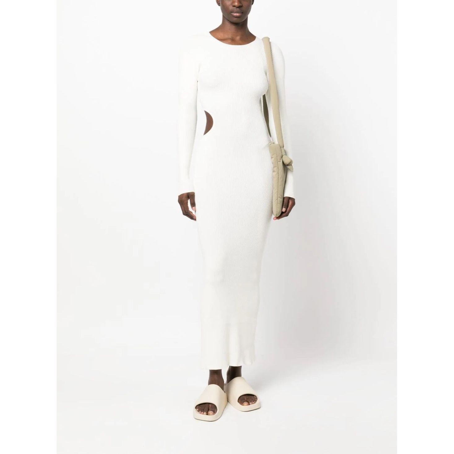 AERON Maxi suknelė moterims, Kūno, Ribbed cut-out maxi dress 2