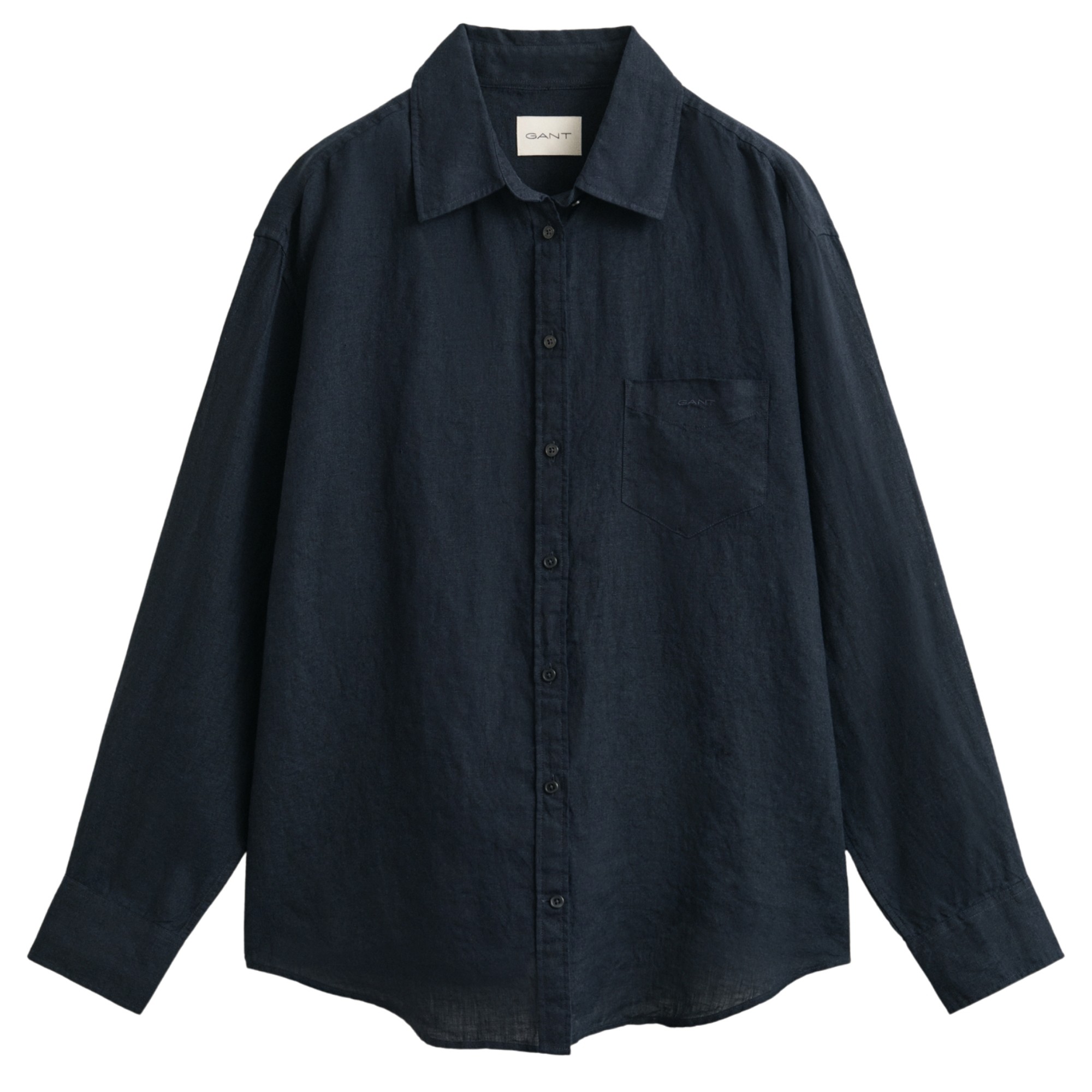 GANT Marškiniai trump. rankovėmis moterims, Juoda, 4300623-005 Shirts sho