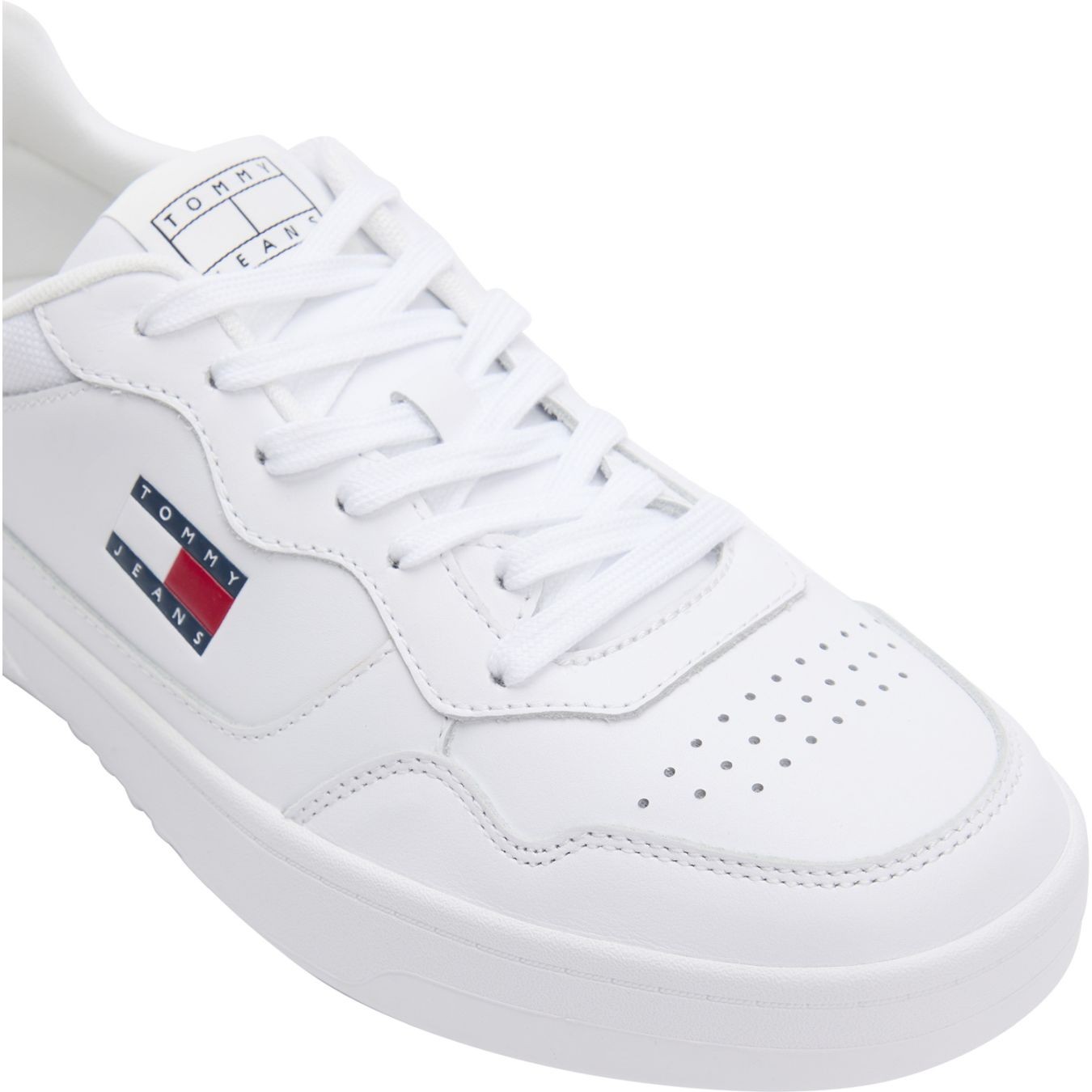 TOMMY JEANS Laisvalaikio bateliai vyrams, Balta, Cupsole sneaker 6
