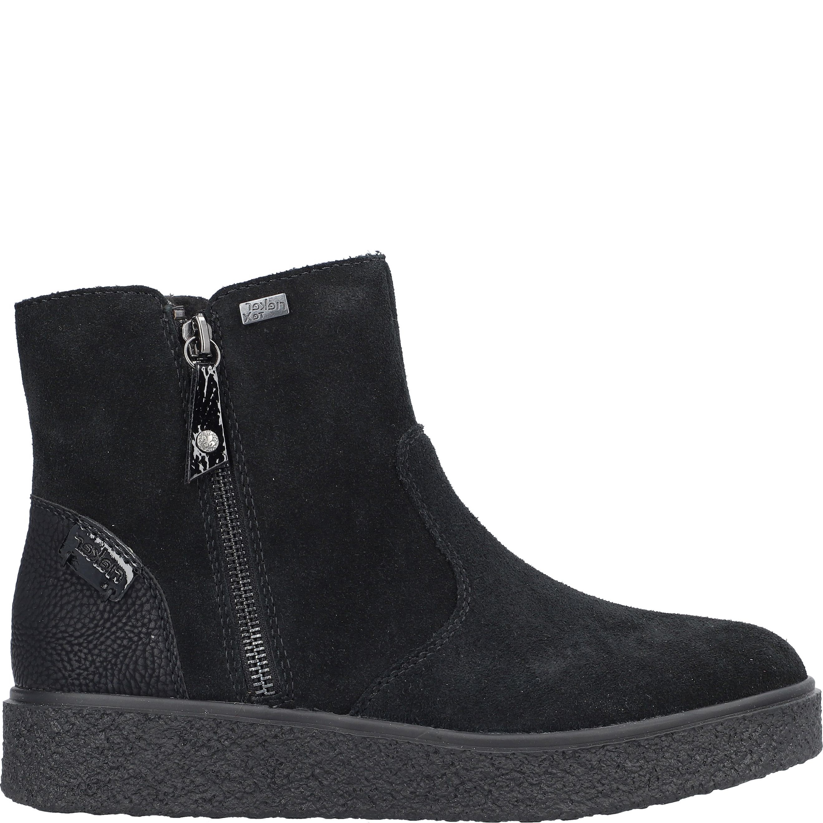 RIEKER Aulinukai moterims, Juoda, Ladies mid height boots 5