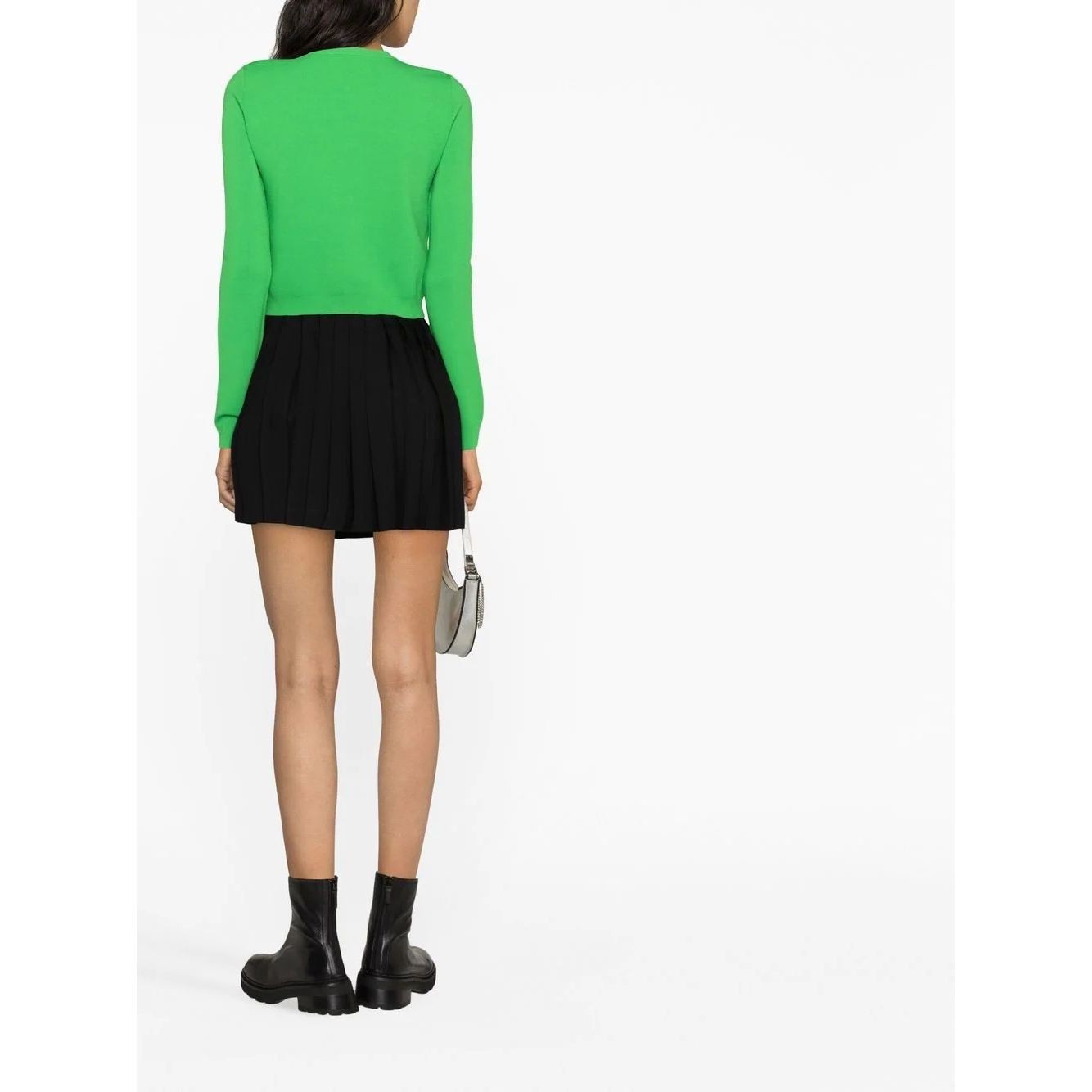 MICHAEL KORS Lengva striukė moterims, Žalia, Eco snap crop jacket 3